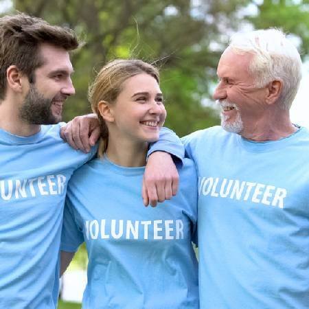 Volunteers smiling | Things to do in retirement