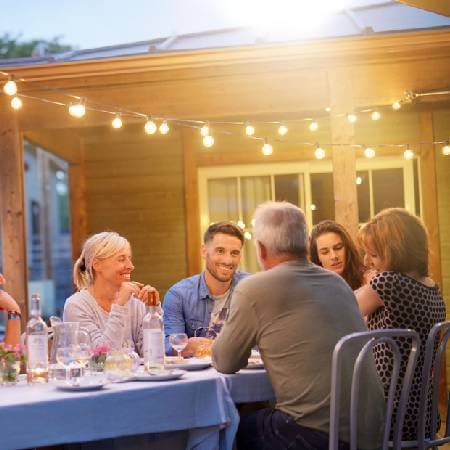 family alfresco dining | Annuities in retirement planning